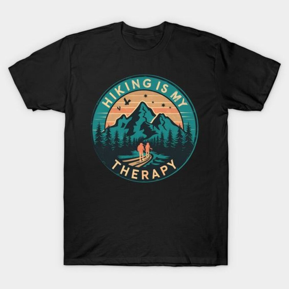 Hiker Is My Therapy T-shirt, Hiking Lovers Shirt, Outdoor Sports Tee
